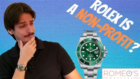 rolex società no profit